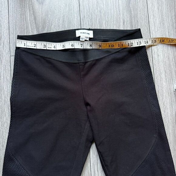 Helmut Lang Black Compress Mesh Dress Pants Legging Women’s Size Small Designer - Picture 7 of 12